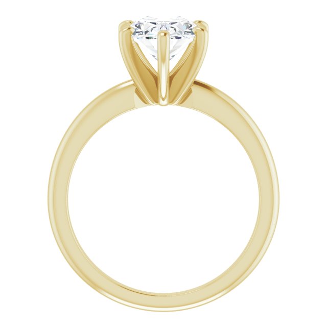 Anillo de Compromiso Ovalado Lab. 2.05 CT. Oro Blanco 14K