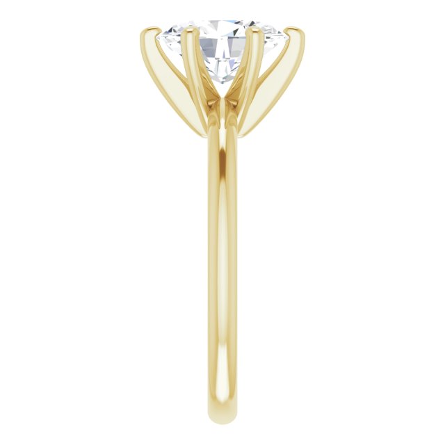 Anillo de Compromiso Ovalado Lab. 2.05 CT. Oro Blanco 14K