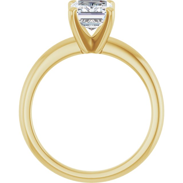 Anillo de Compromiso Esmeralda Lab. 2.06 CT. Oro Amarillo 14K