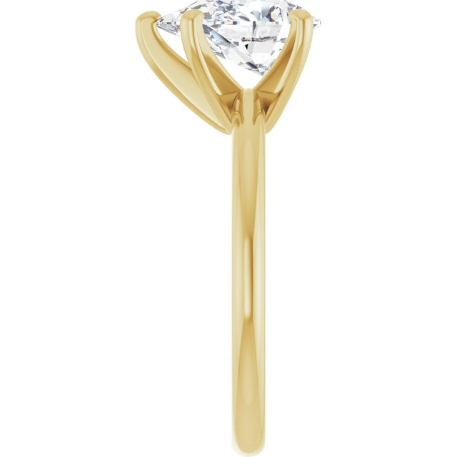 Anillo de Compromiso Pera Lab. 2.05 CT. Oro Amarillo 14K