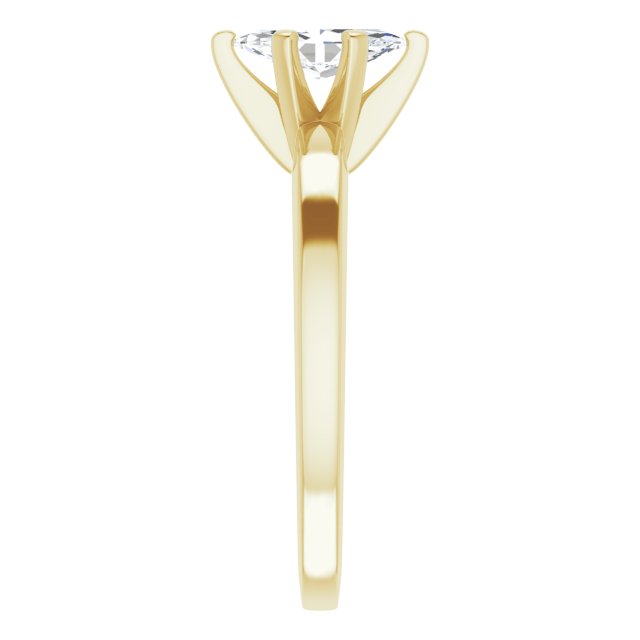 Anillo de Compromiso Marquise Lab. 0.52 CT. Oro Amarillo 14K