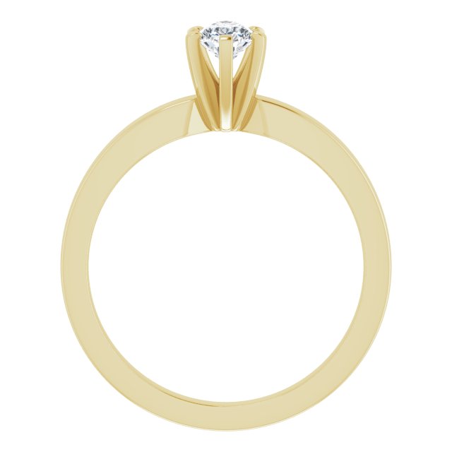 Anillo de Compromiso Pera Lab. 0.50 CT. Oro Amarillo 14K