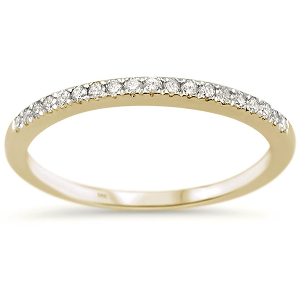 Anillo, 0.15ctw Diamantes, Oro Amarillo de 14K