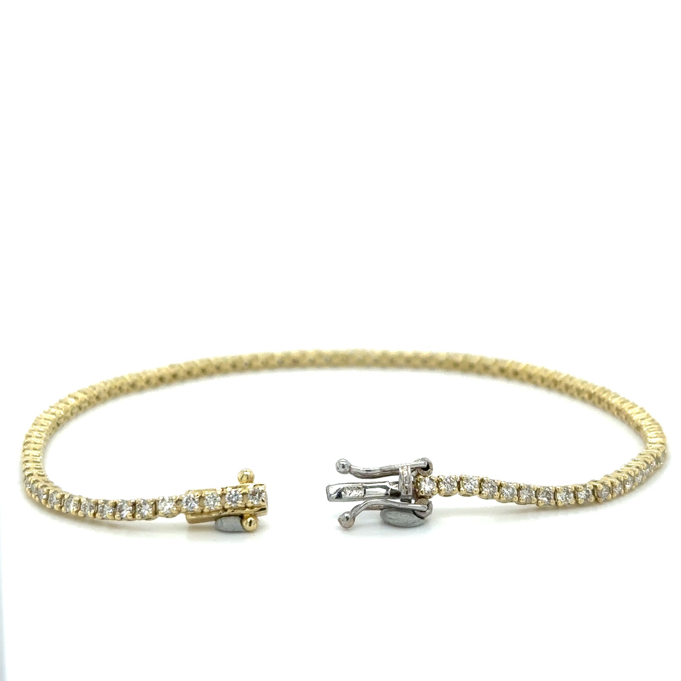 Pulsera Tennis de Diamante 1.52 CT. en Oro Amarillo de 14K