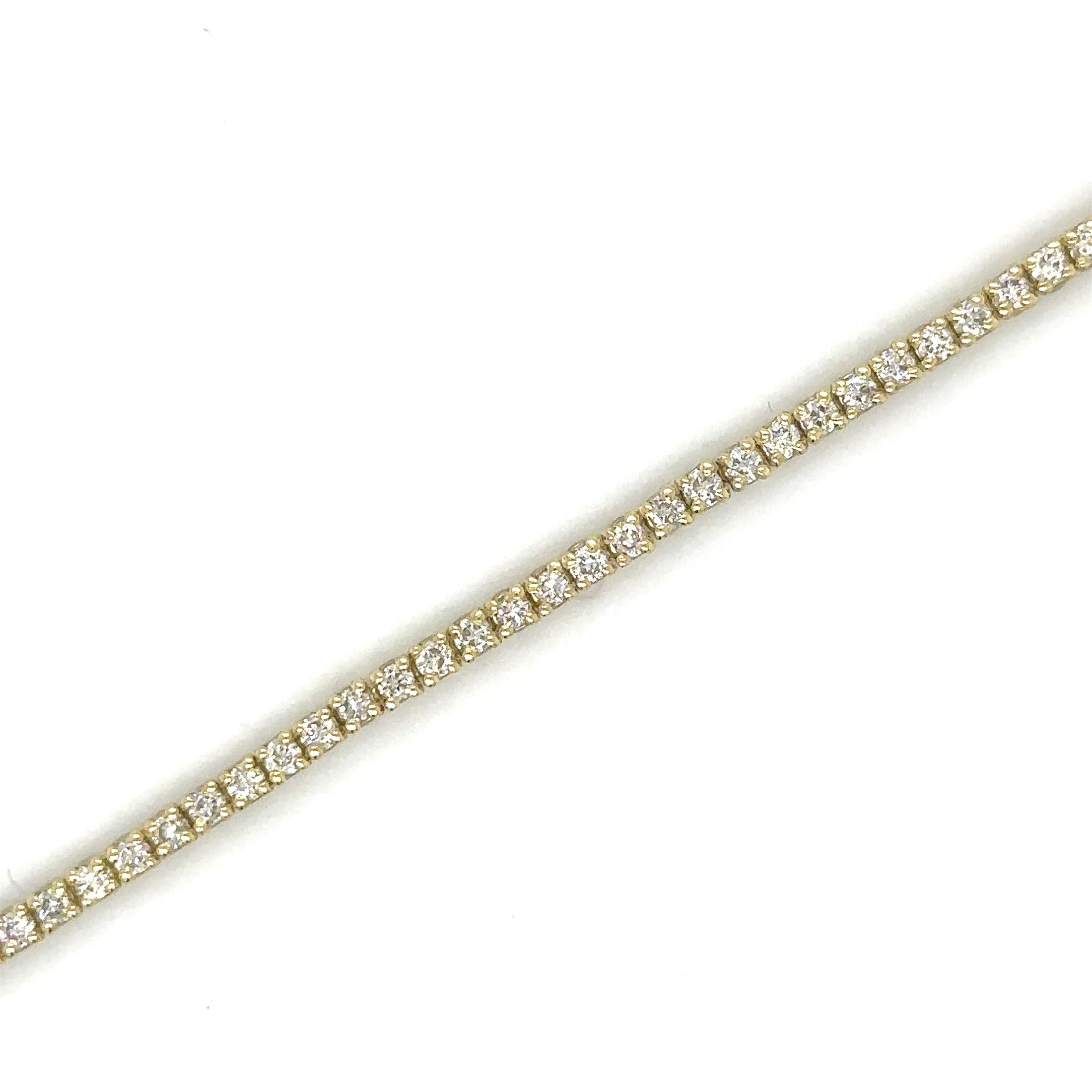 Pulsera Tennis de Diamante 1.52 CT. en Oro Amarillo de 14K