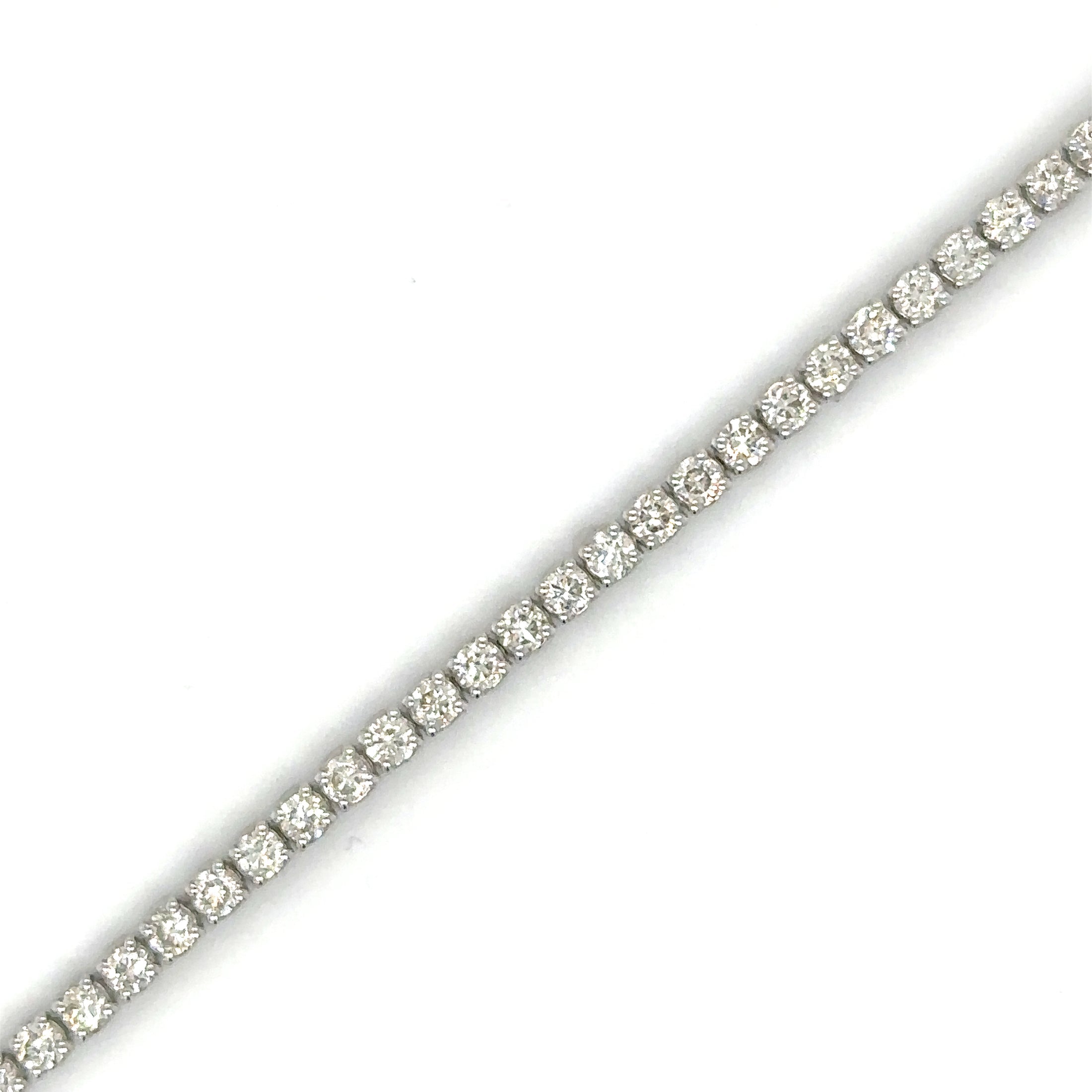 Pulsera Tennis de Diamante 2.86 CT. en Oro Blanco de 18K