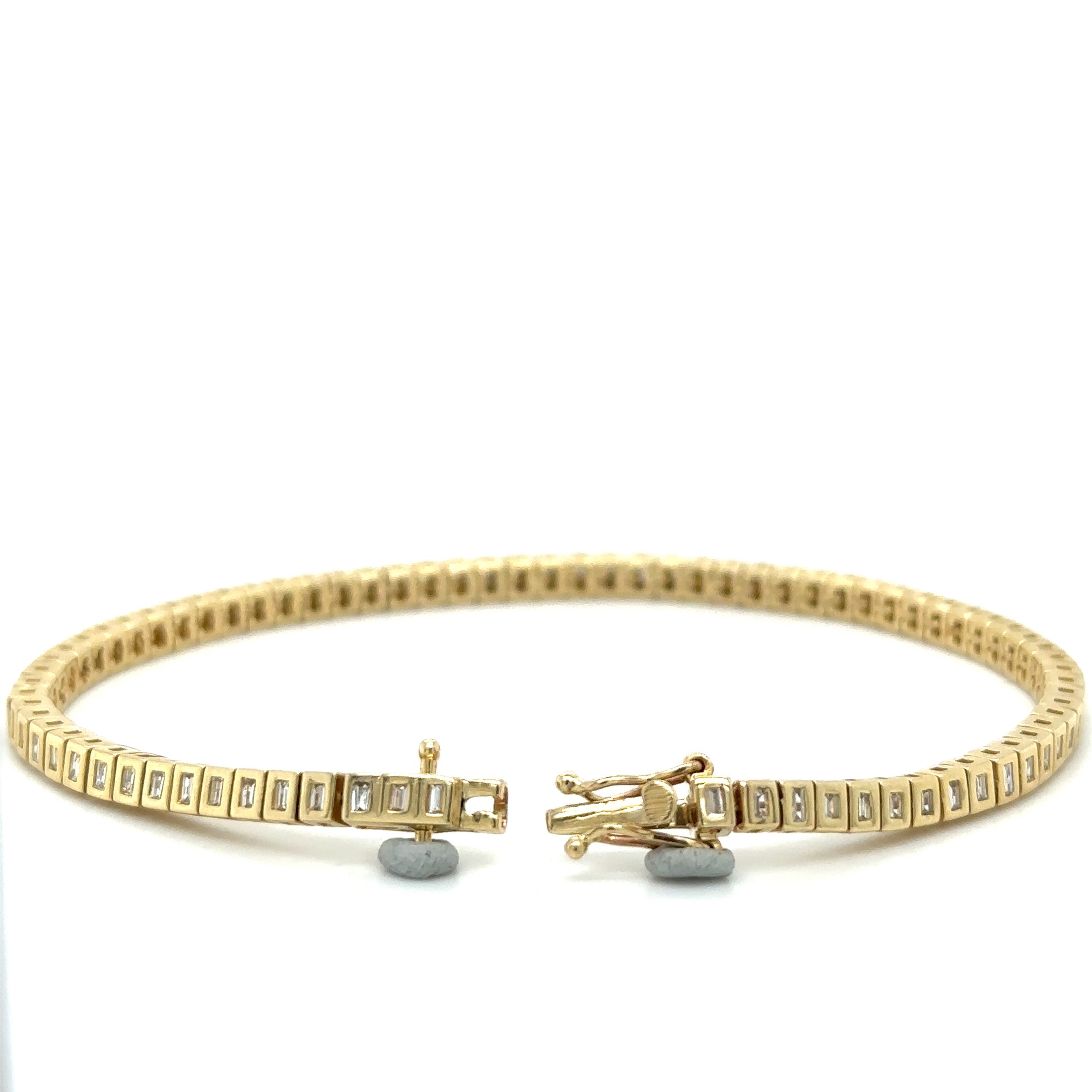 Pulsera Tennis de Diamante 0.67 CT. en Oro Amarillo de 14K