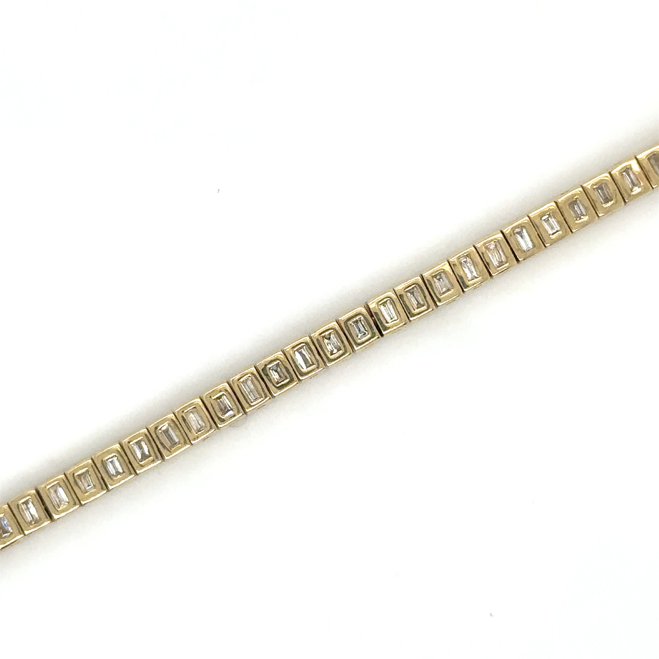 Pulsera Tennis de Diamante 0.67 CT. en Oro Amarillo de 14K