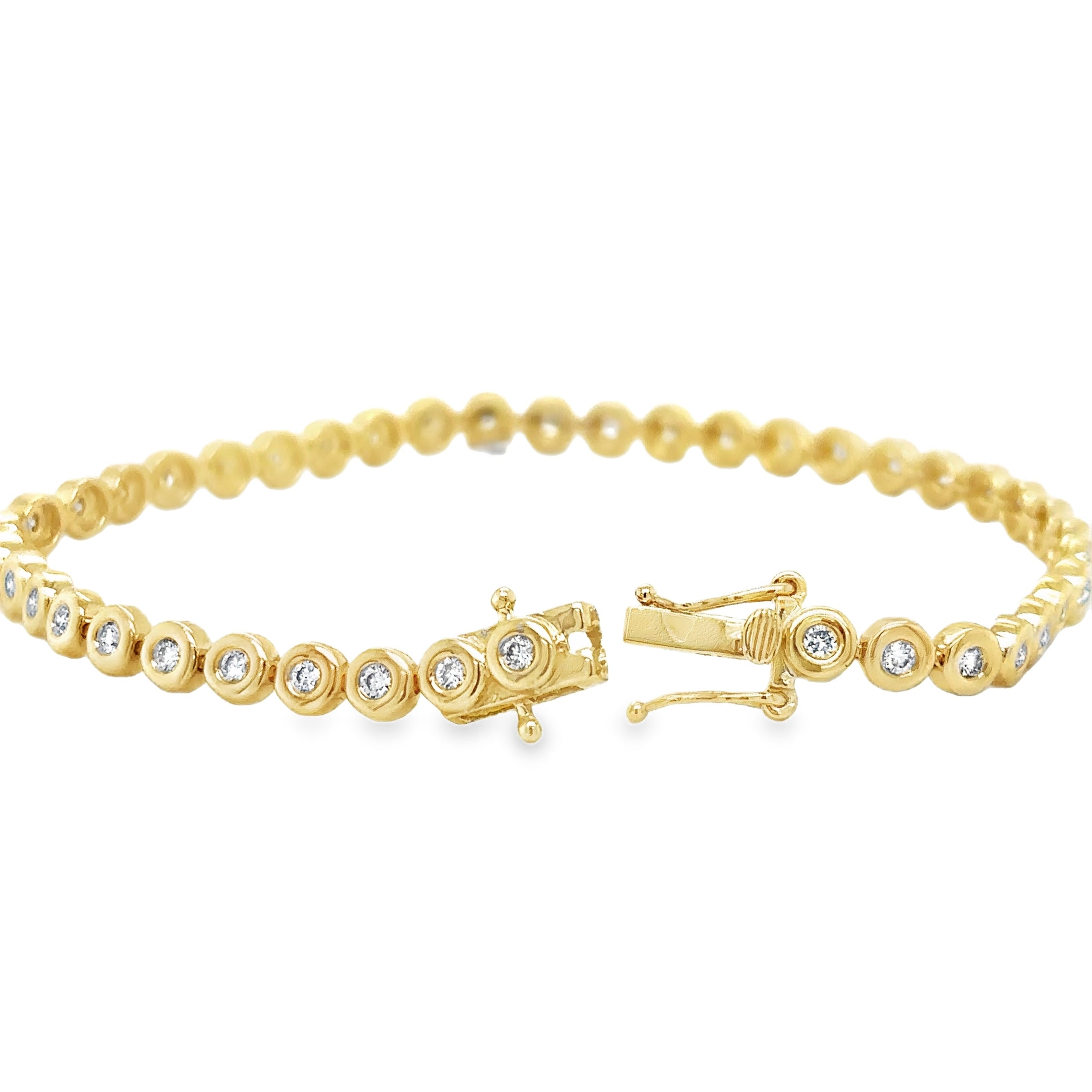 Pulsera Tennis de Diamante 1.00 CT. en Oro Amarillo de 14K