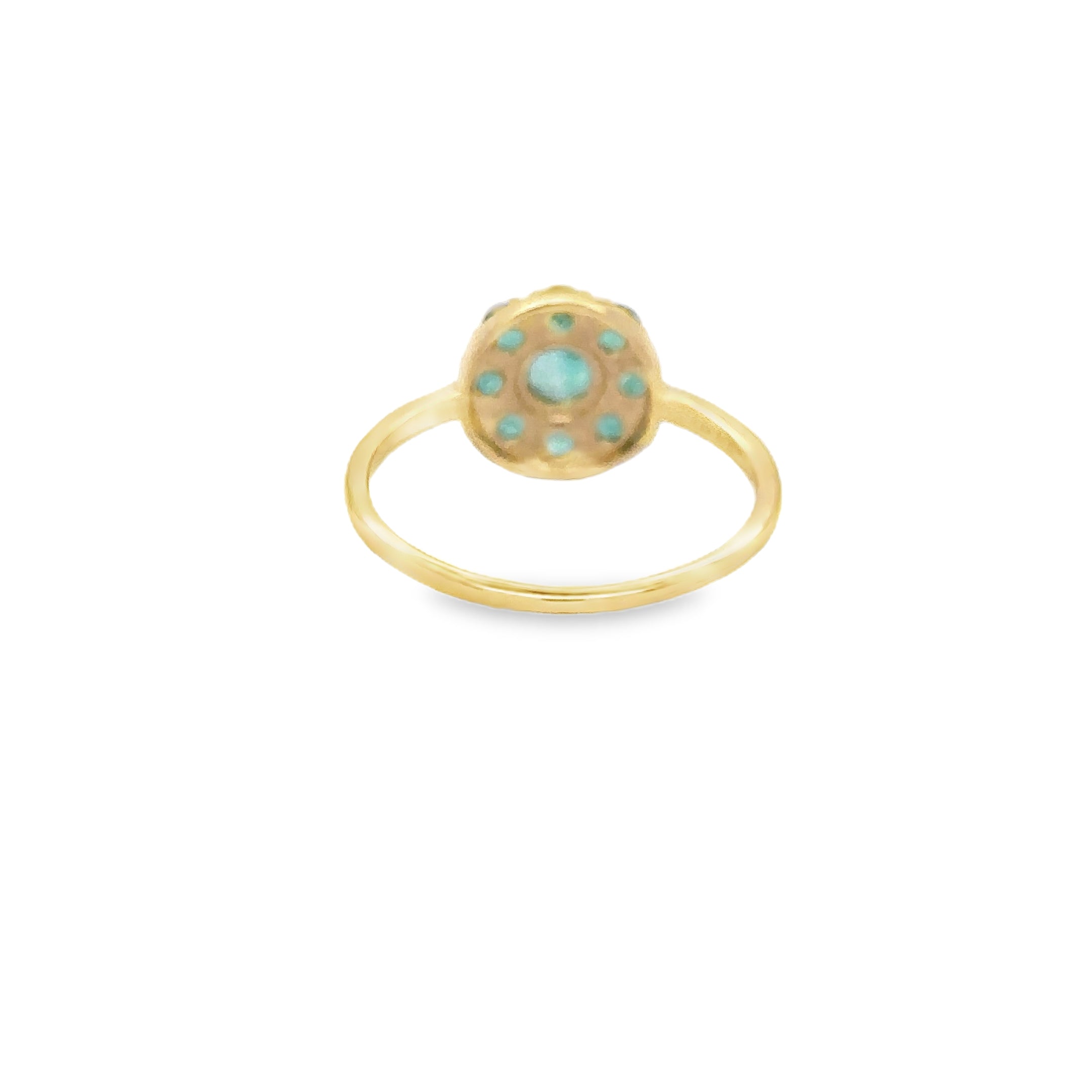 Anillo Esmeralda En Oro Amarillo De 14K, 0.75CT