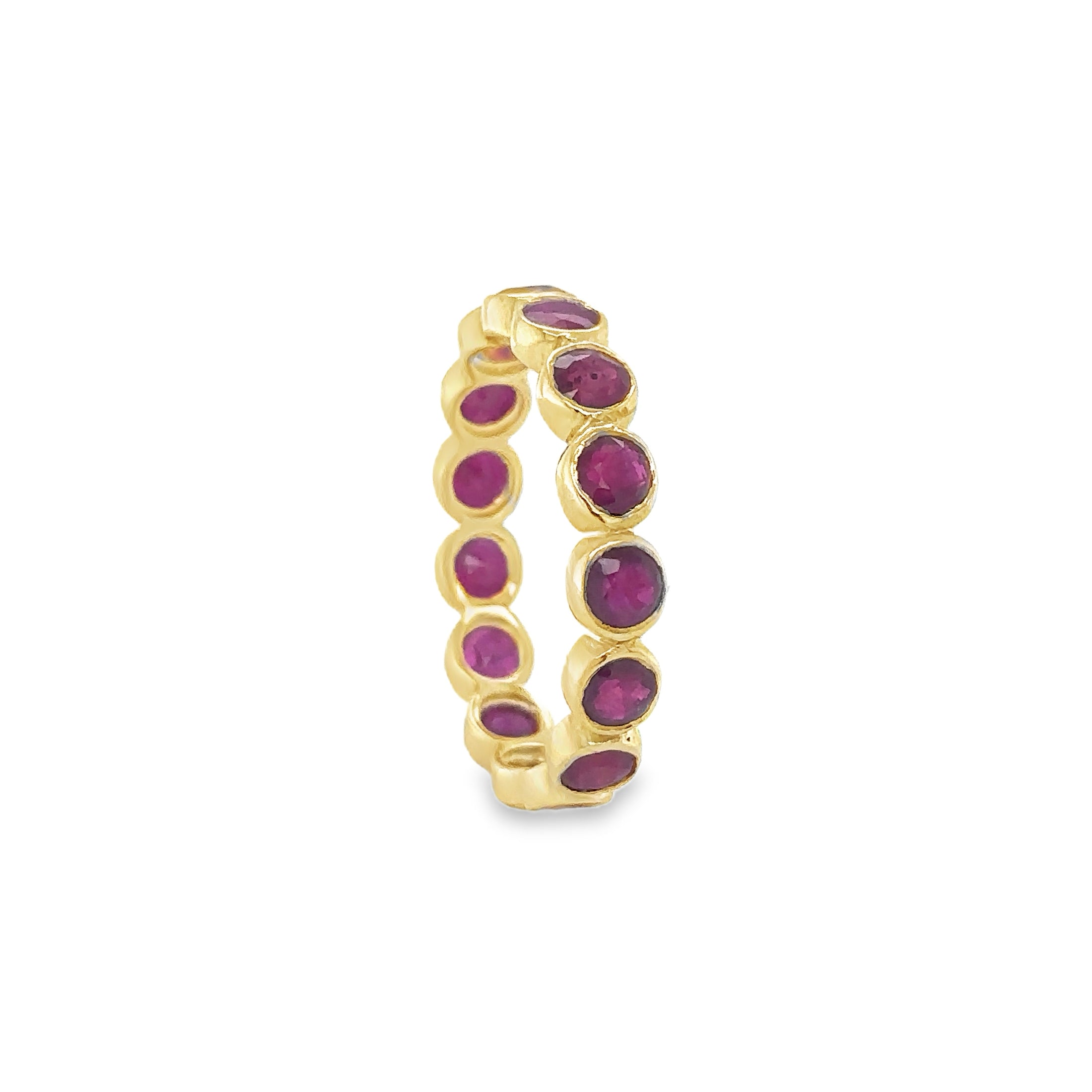 Anillo Rubí En Oro Amarillo De 14K, 3.15CT