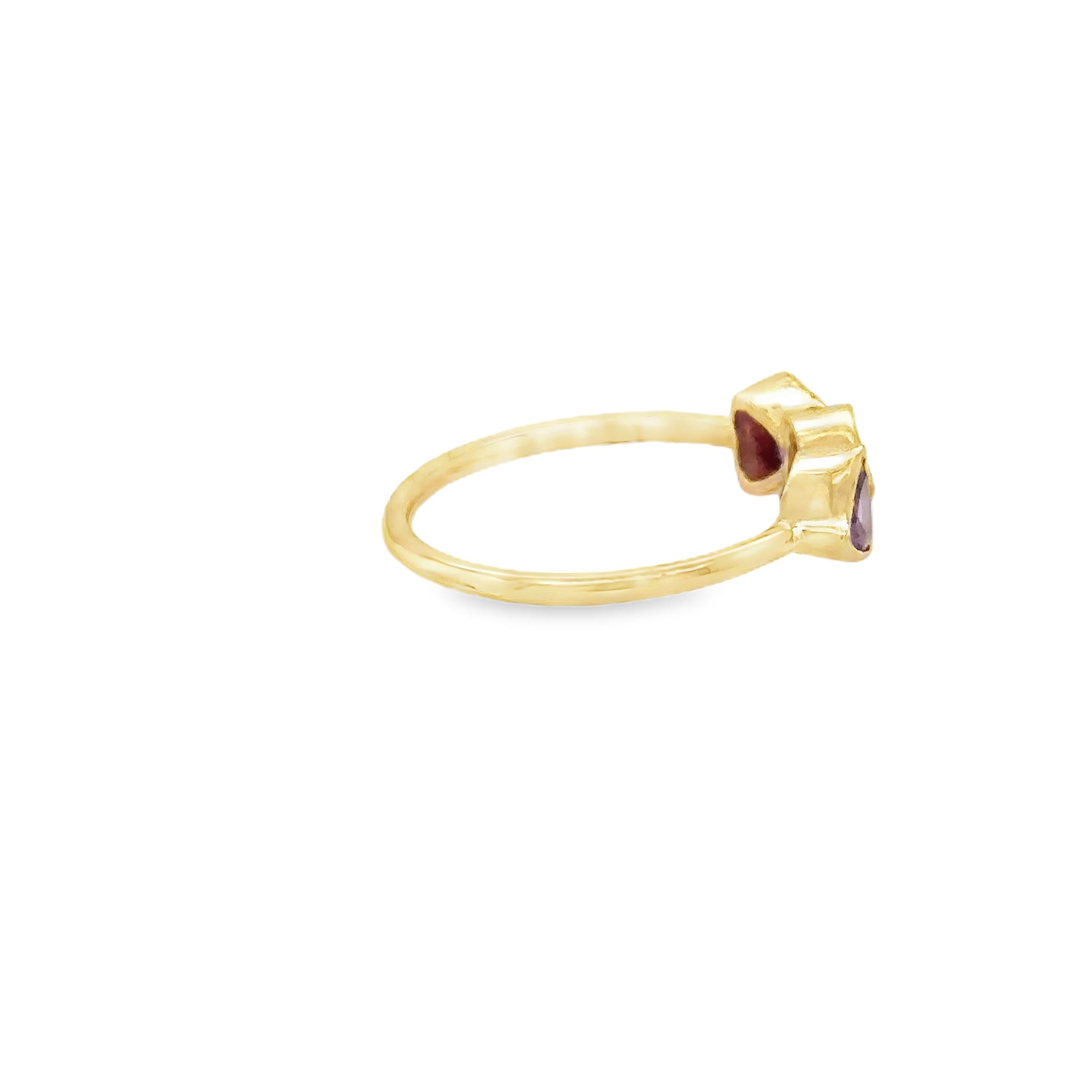 Anillo De Zafiro Rosa En Oro Amarillo De 14K, 0.89CT