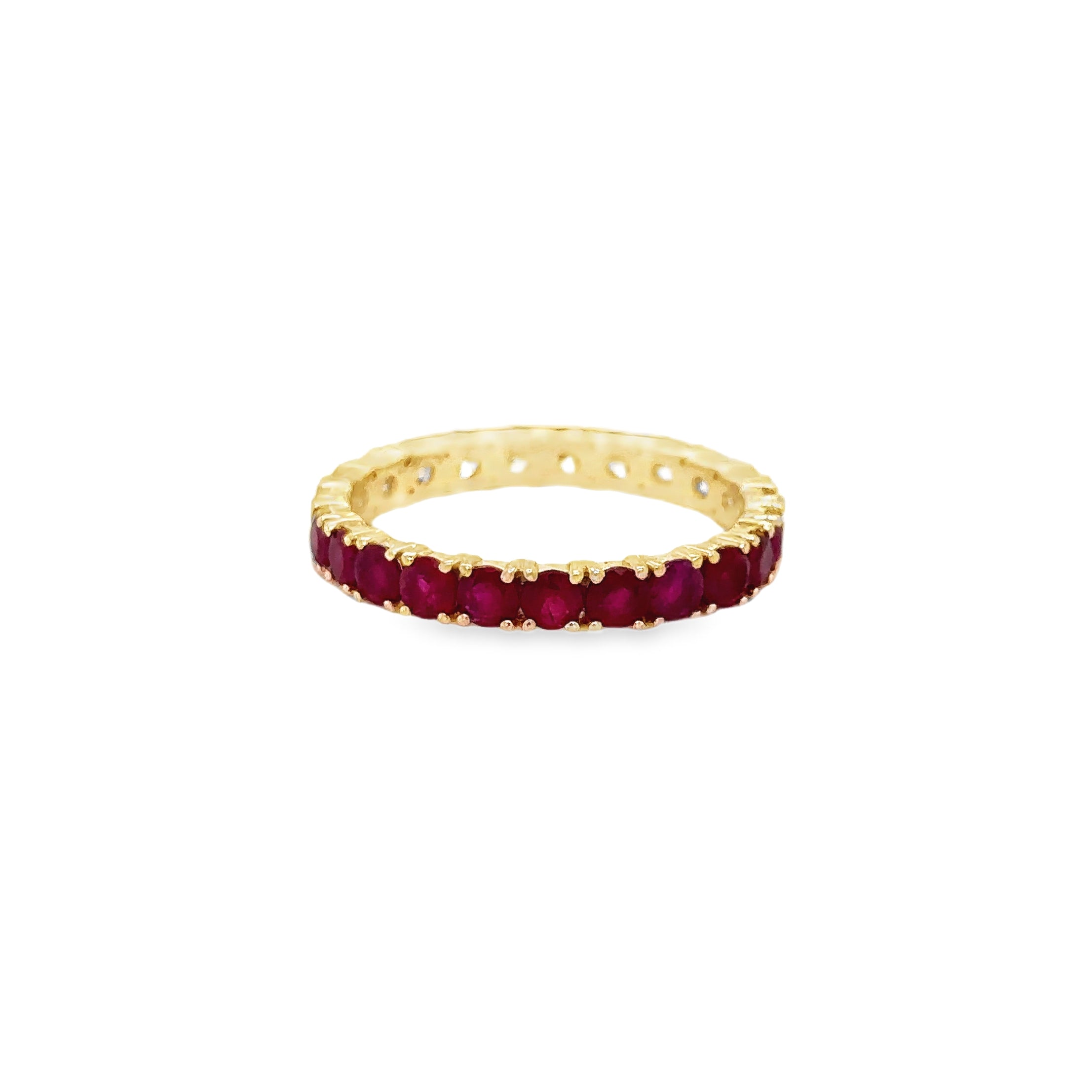 14Kt Yellow Gold Ruby and Diamond Ring, 2.19 CT