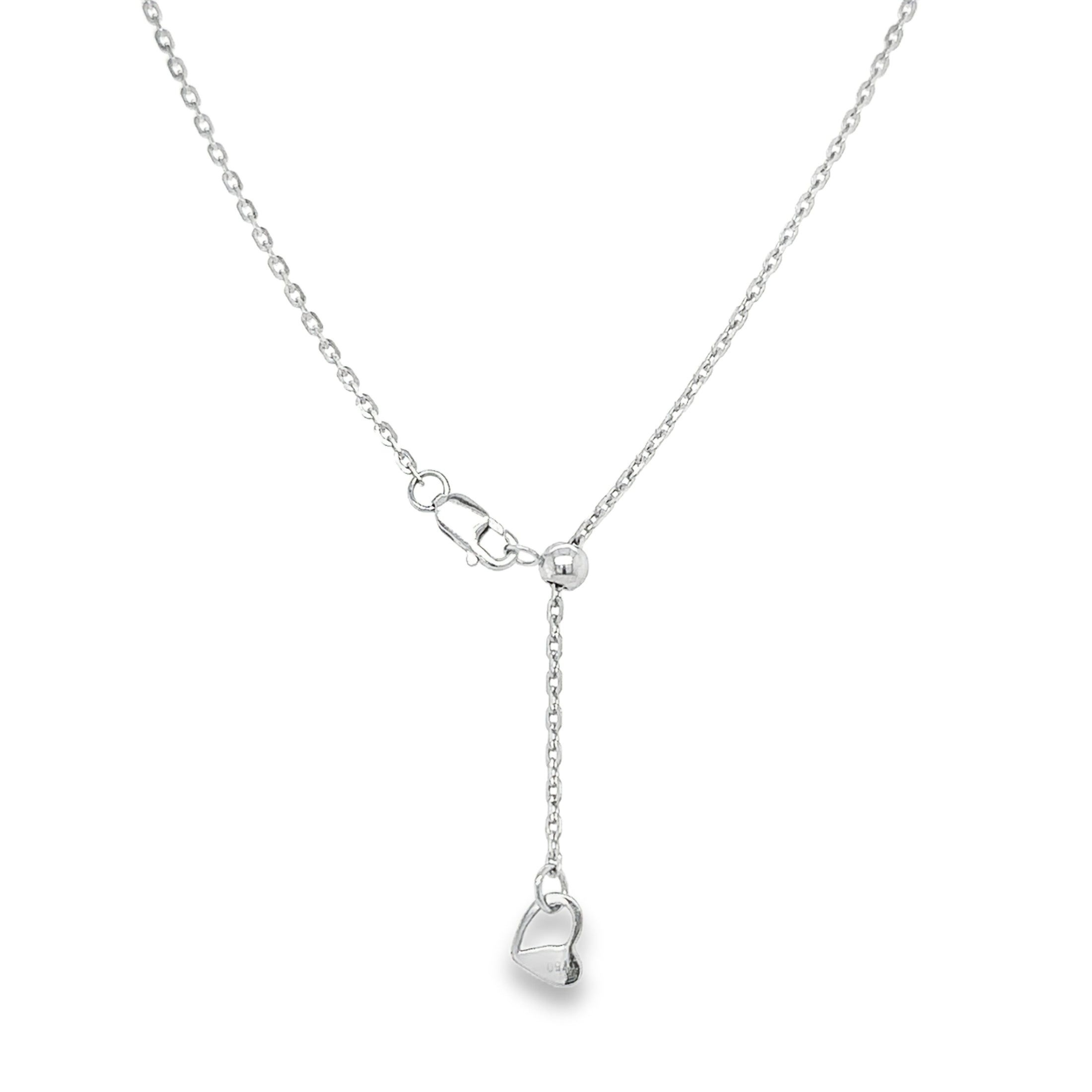 Collar Tennis de Diamante 1.1CT. En Oro Blanco de 18K