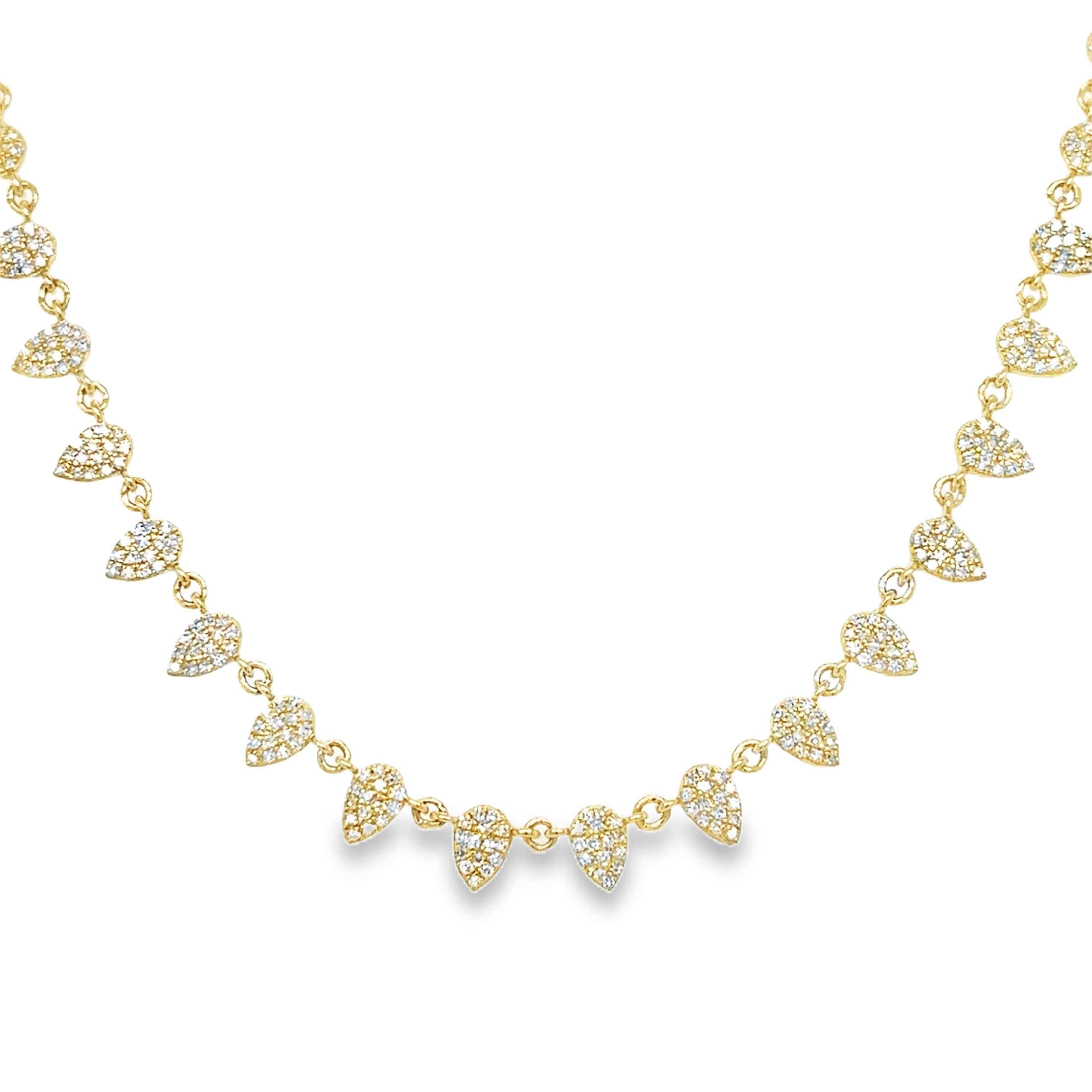 Collar De Diamantes En Oro Amarillo De 14K, 0,87 Tcw