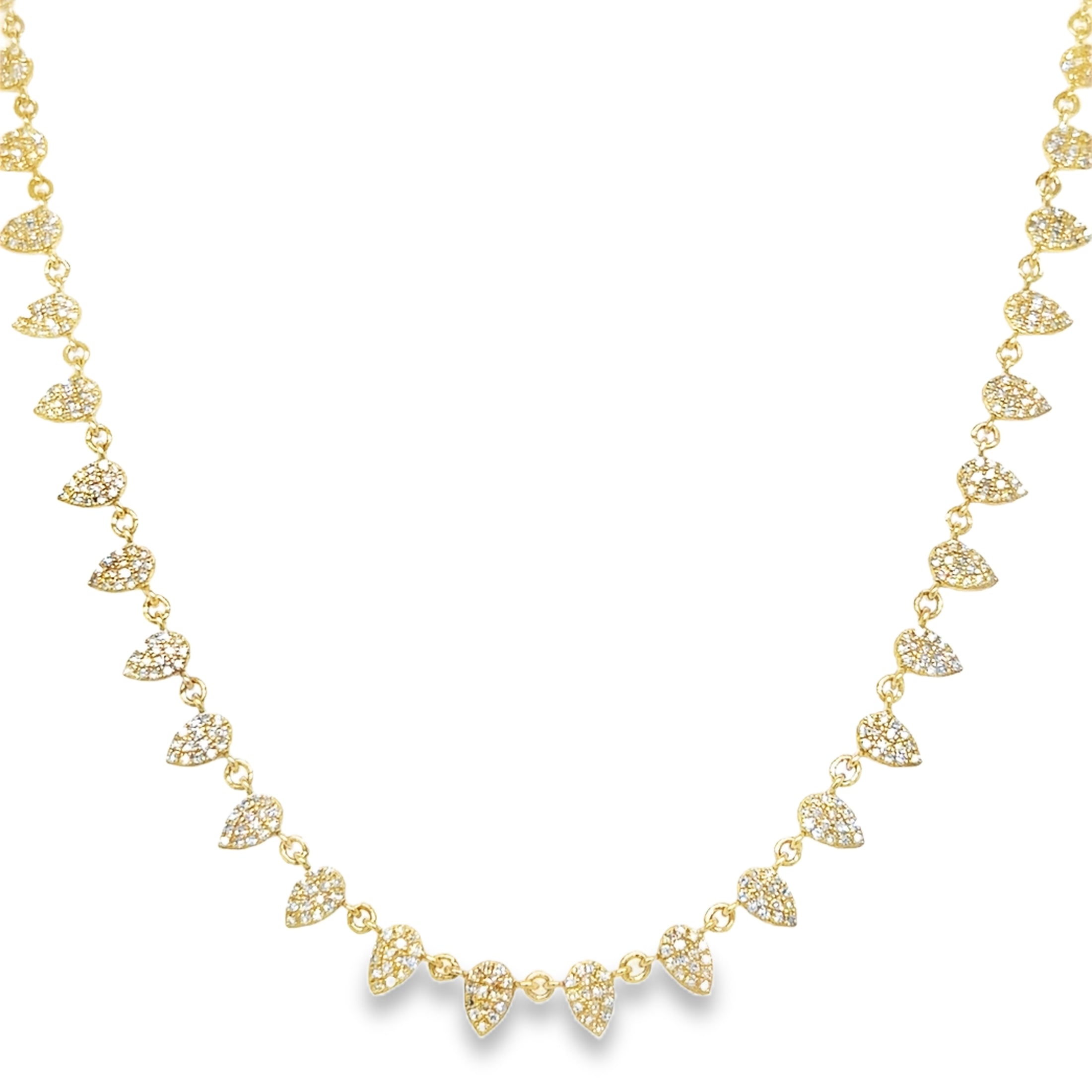 Collar De Diamantes En Oro Amarillo De 14K, 0,87 Tcw