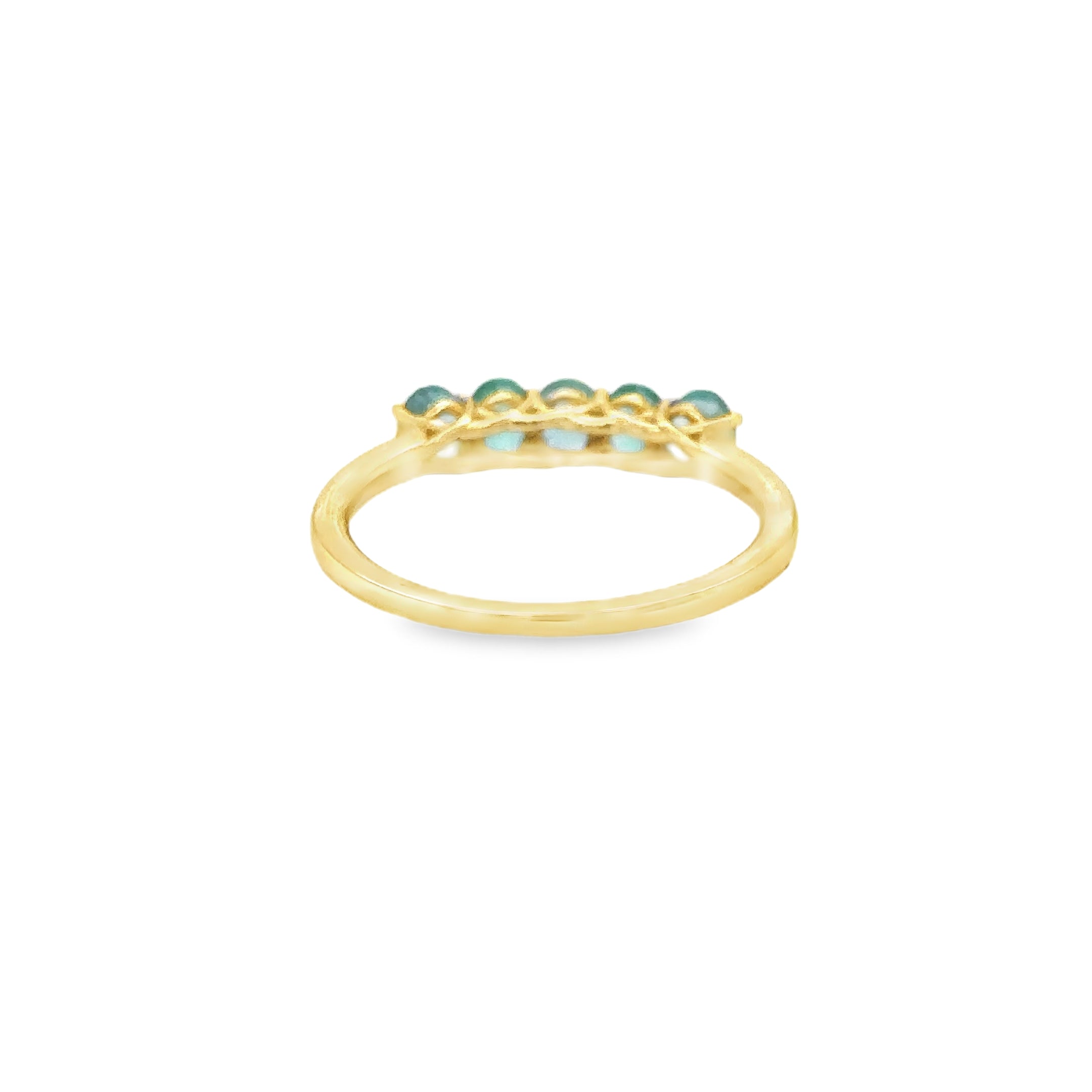 Anillo Esmeralda En Oro Amarillo De 18 K, 0.90CT