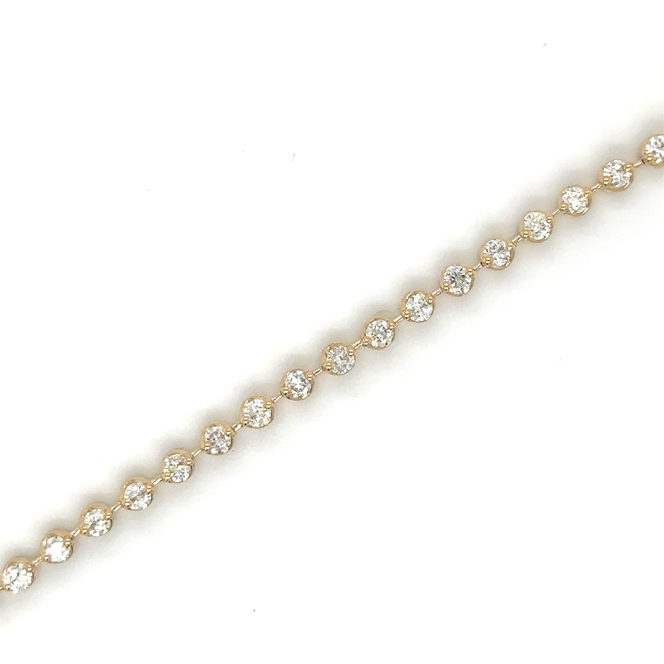 Pulsera Tennis de Diamante 1.64 CT. en Oro Amarillo de 14K