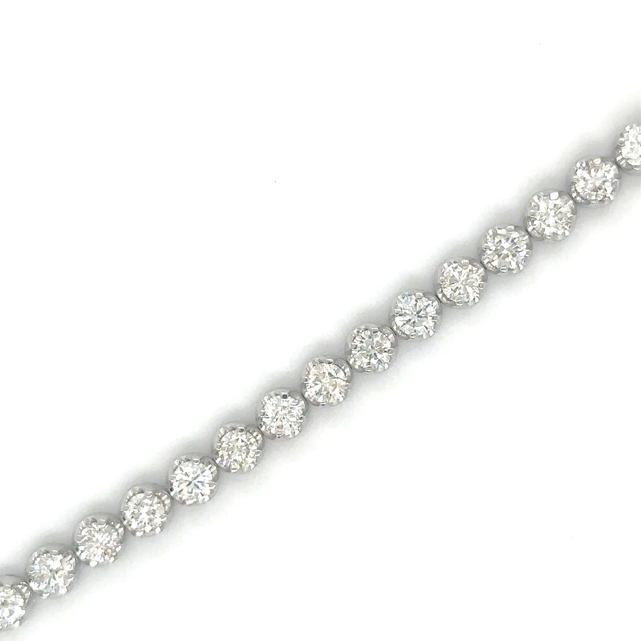 Pulsera Tennis de Diamante 4.50 CT. en Oro Blanco de 14K