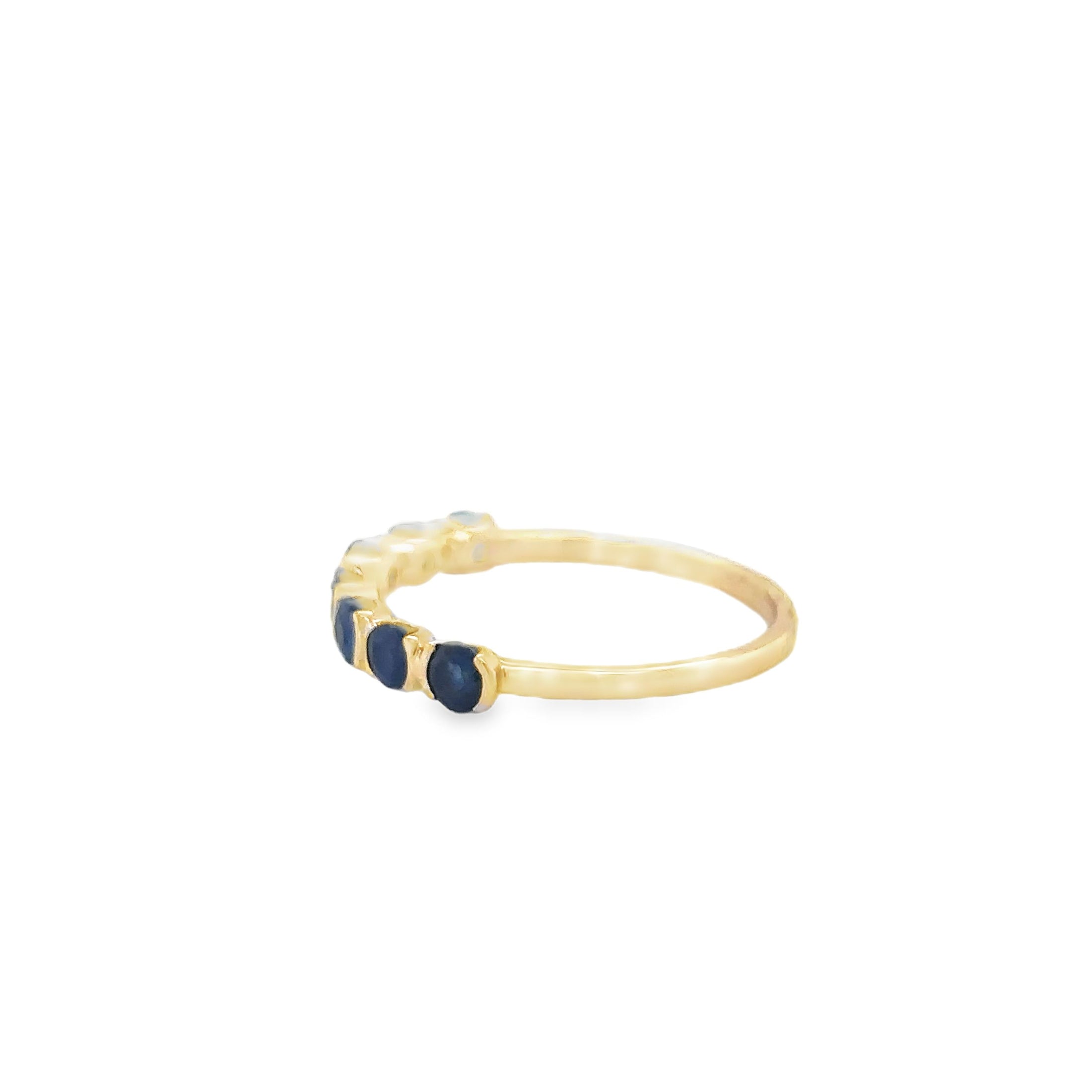 Anillo De Zafiro En Oro Amarillo De 14 K, 0.99CT