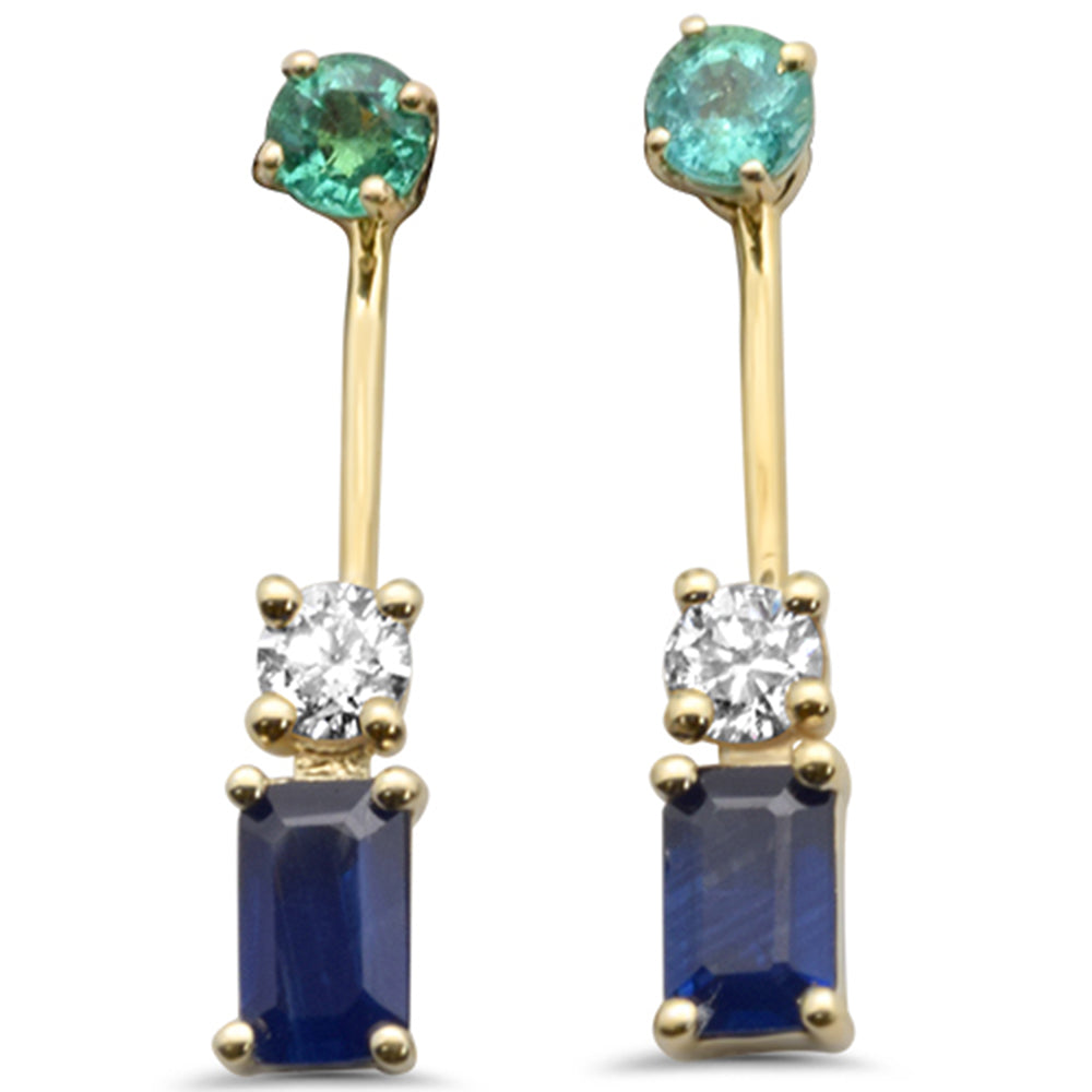 Aretes Diamante en Oro Amarillo en 14K 1.04 CT