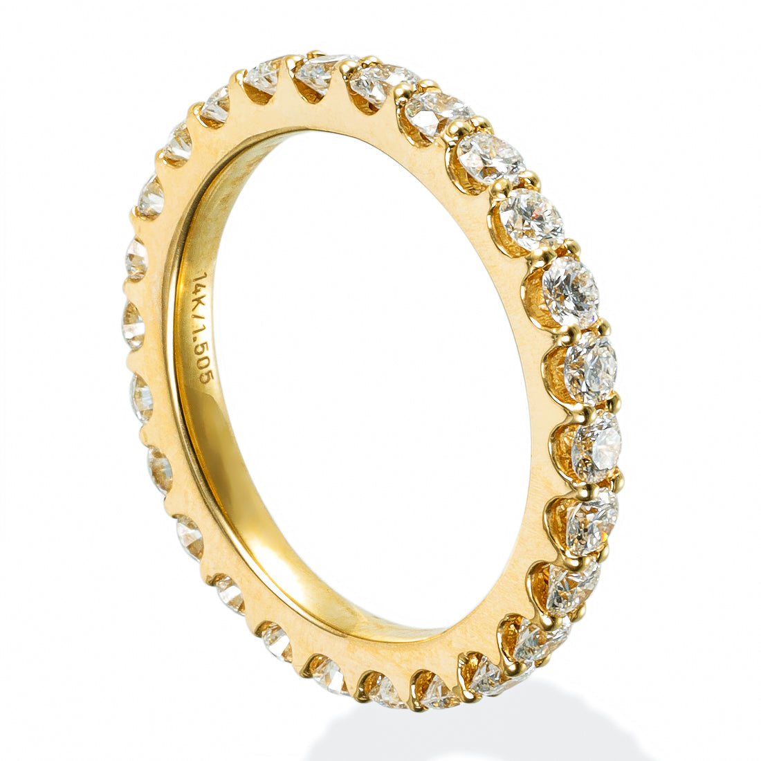 Anillo De Diamantes En Oro Amarillo De 14K B Y 1,51 Tcw