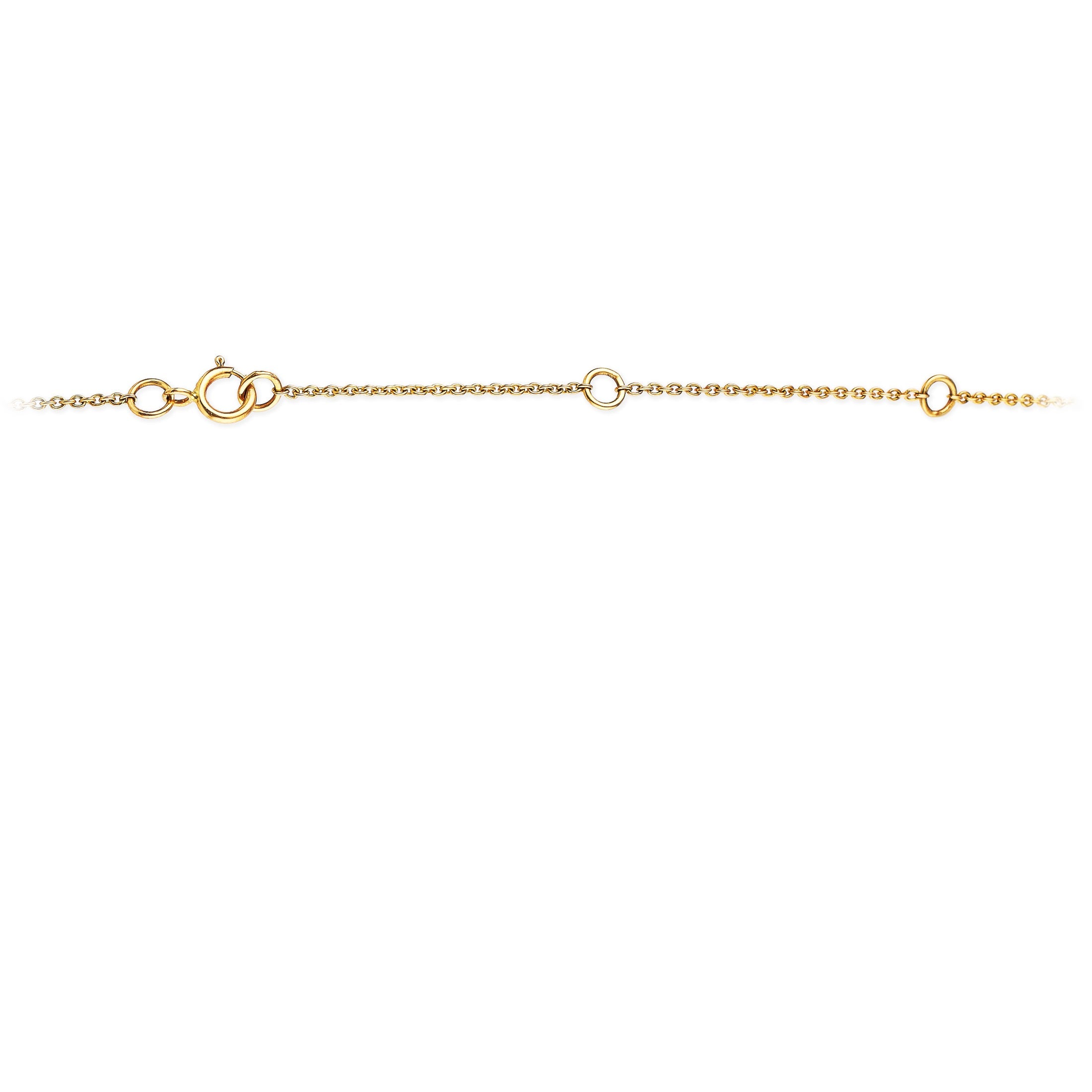 Collar De Oro De 14K Con Diamantes Y Zafiro Rosa De 4,11 Tcw