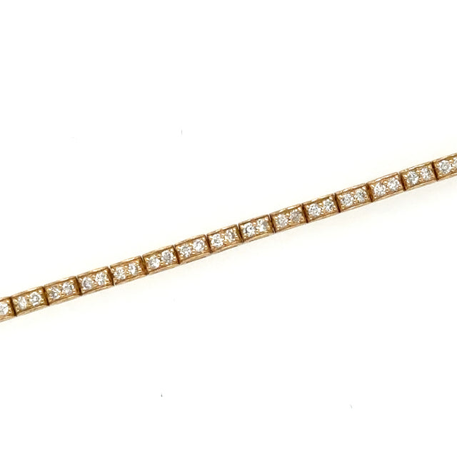 Pulsera De Oro Amarillo De 14K Con Diamantes De 1,11 Tcw